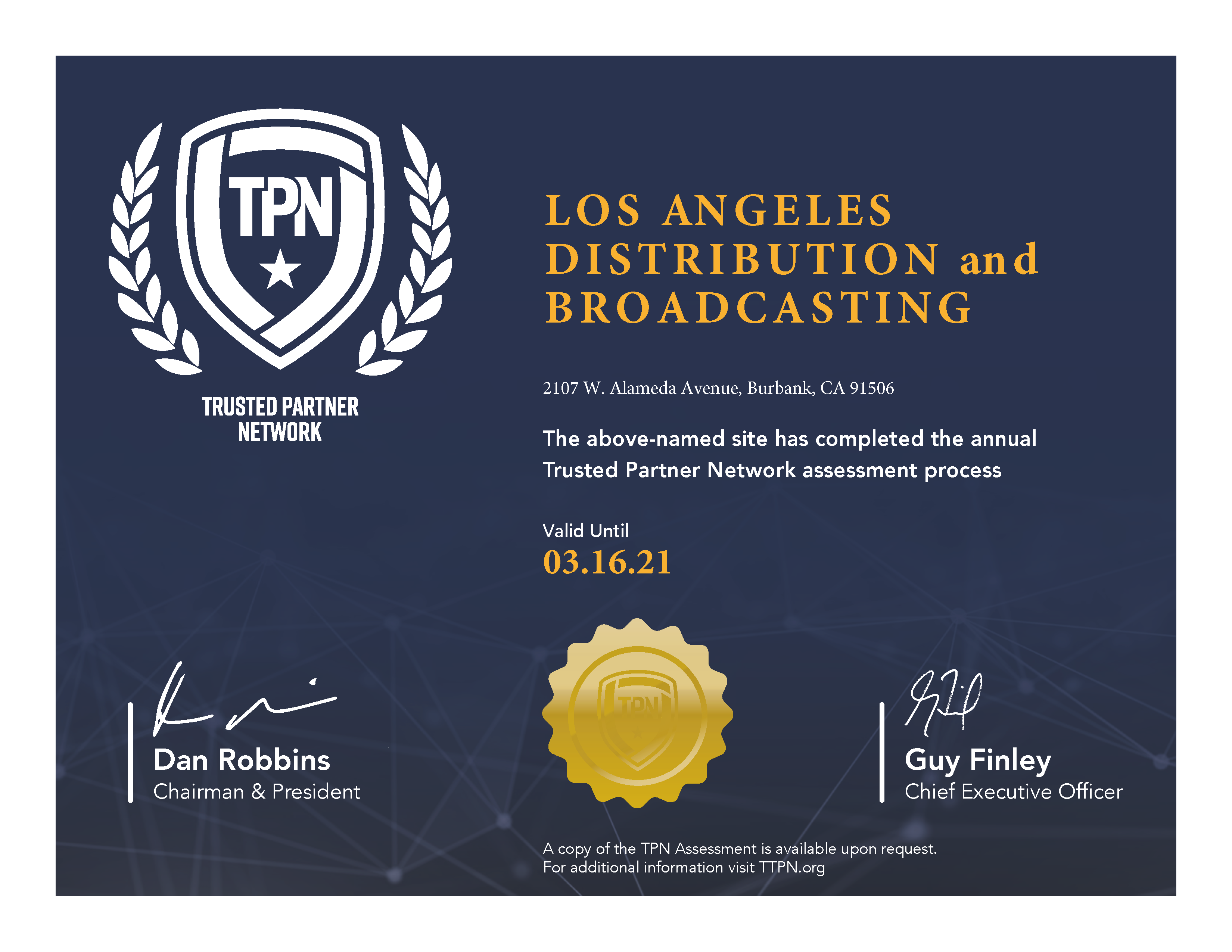 LADB Los Angeles Distribution and Broadcasting