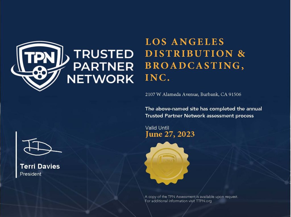 LADB TPN Certification